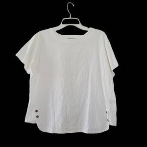 CELLABIE Cotton Blend Blouse Feels Like Linen